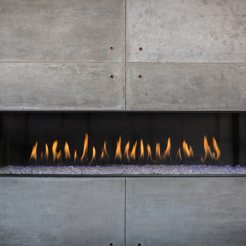CAD Drawings BIM Models Montigo Fireplaces Custom 4' Single Sided - PRODIGY Series (PC4) Light Commercial Gas Fireplace