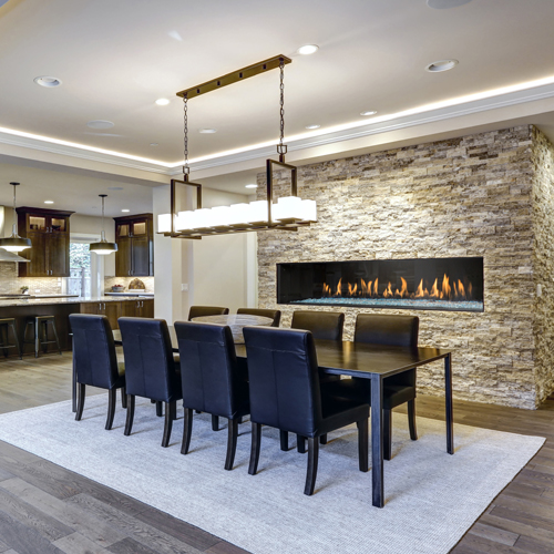CAD Drawings BIM Models Montigo Fireplaces Custom 5' Single Sided - PRODIGY Series (PC5) Light Commercial Gas Fireplace