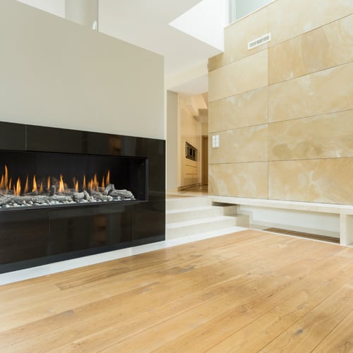 CAD Drawings BIM Models Montigo Fireplaces Custom 8' Single Sided - PRODIGY Series (PC8) Light Commercial Gas Fireplace