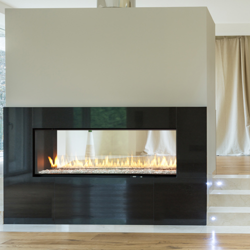 CAD Drawings BIM Models Montigo Fireplaces 4' See Through - EXEMPLAR Series (R420ST) Luxury Residential Gas Fireplace