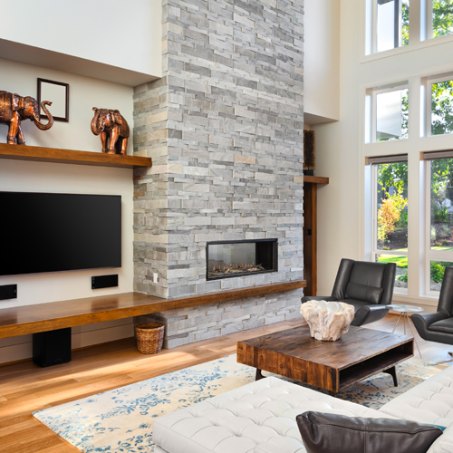 CAD Drawings BIM Models Montigo Fireplaces 36" See Through - DISTINCTION Series (D3615ST) Luxury Residential Gas Fireplace