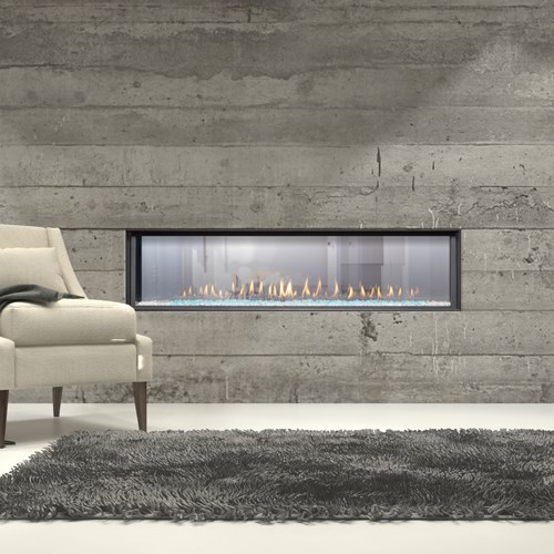 View 63" See Through - DISTINCTION Series (D6315ST) Luxury Residential Gas Fireplace 