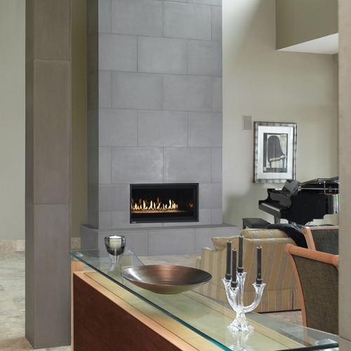 CAD Drawings BIM Models Montigo Fireplaces 38" Single Sided - PHENOM Series (P38DF) Residential Gas Fireplace