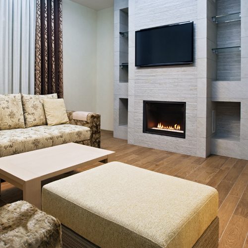 CAD Drawings BIM Models Montigo Fireplaces 42" Single Sided - DIVINE Series (HL42DF) Residential Gas Fireplace