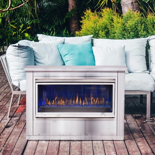 View 42" Ventless Single Sided - MAHANA Series (PL42VO) Residential Outdoor Gas Fireplace 