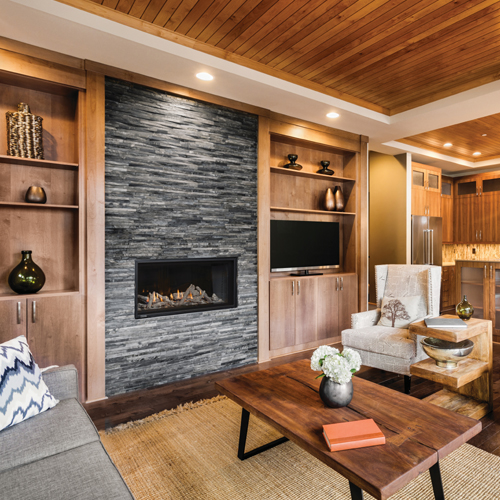CAD Drawings BIM Models Montigo Fireplaces 36" Single Sided - DELRAY Series (DRL3613-2) Residential Gas Fireplace