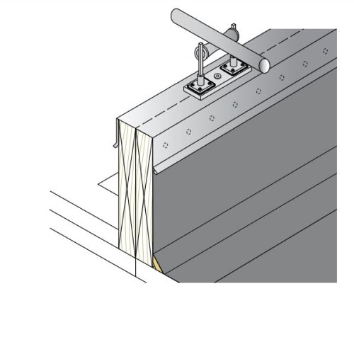 CAD Drawings BIM Models CertainTeed Commercial Roofing CT-18 Pipe Roller Support Flashing
