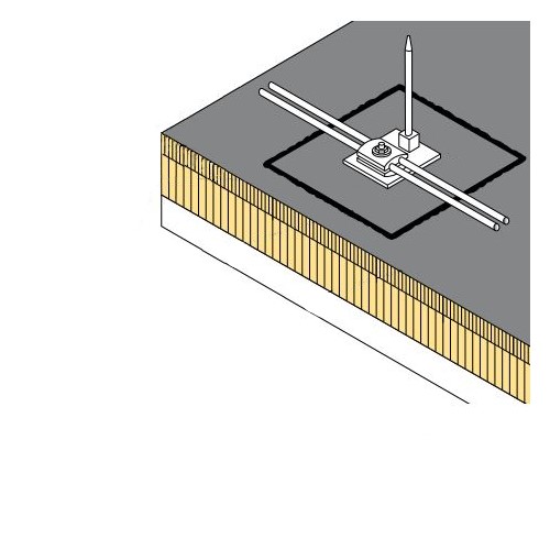 CAD Drawings BIM Models CertainTeed Commercial Roofing CT-28 Lightning Terminal Flashing
