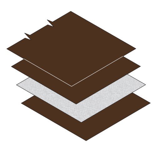 CAD Drawings BIM Models CertainTeed Commercial Roofing CTL-SF-00 Three (3) Course Flashing