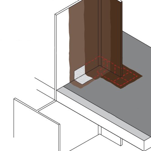 CAD Drawings BIM Models CertainTeed Commercial Roofing CTL-SF-10 Structural Member thru Roof Deck Flashing