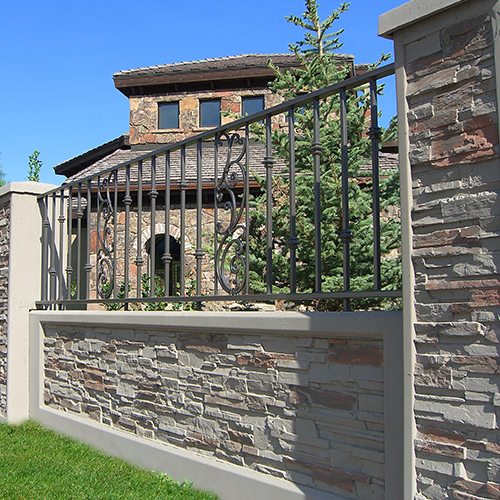 CAD Drawings Alliance Fence Corp. Low Wall Design