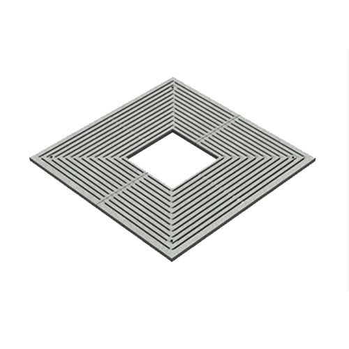 CAD Drawings BIM Models Jonite ADA Square Slots 4'