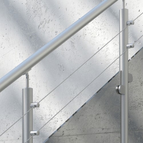 CAD Drawings IAM Design Glass Cable Railing System and Glass Bar Railing System