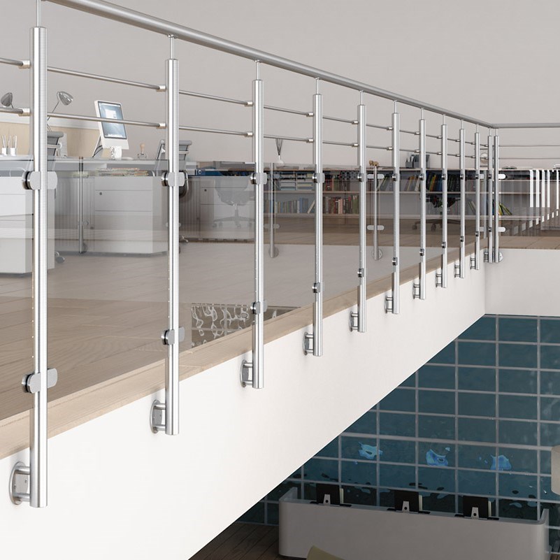 View Glass Cable Railing System and Glass Bar Railing System