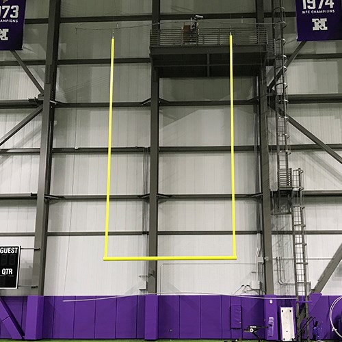 View Hanging Football Goal Posts