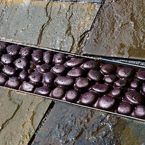 View Trench Grates: River Rock