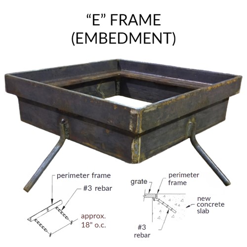 CAD Drawings Iron Age Designs Tree Grates: Embedment Frames