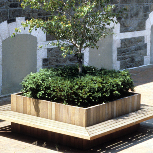 CAD Drawings Sitecraft Square Planter Bench (QPB)