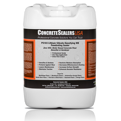 CAD Drawings Concrete Sealers USA PS103 Lithium Silicate Densifier WB Penetrating Sealer (5 gal.) - Concrete Sealers USA