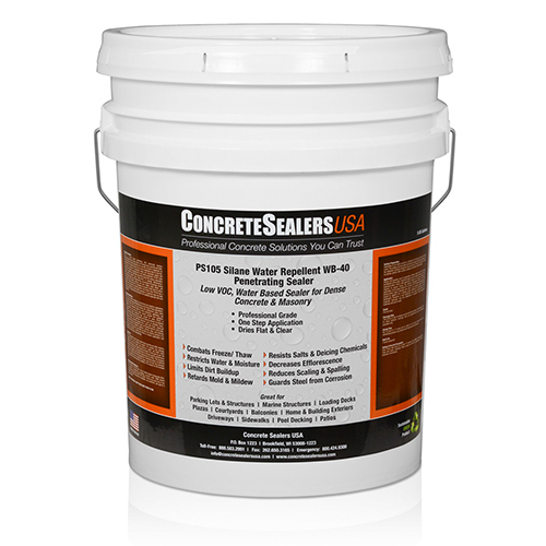 CAD Drawings Concrete Sealers USA PS105 Silane Water Repellent WB-40 Penetrating Sealer (5 gal.) - Concrete Sealers USA