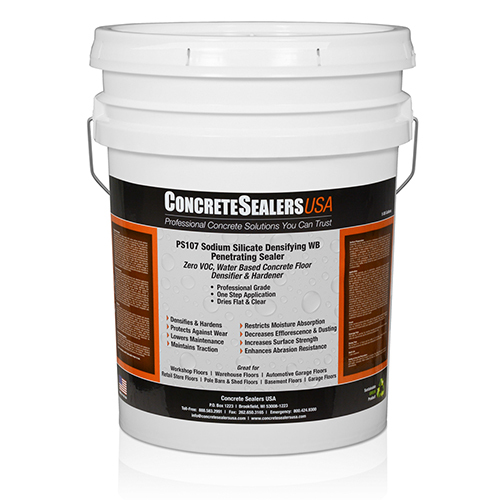 CAD Drawings Concrete Sealers USA PS107 Sodium Silicate Densifier WB Penetrating Sealer (5 gal.) - Concrete Sealers USA