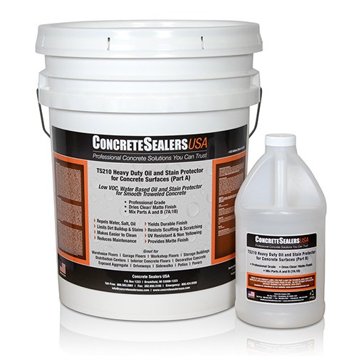 View TS210 Heavy Duty Oil and Stain Protector for Concrete Surfaces (4 gal. Kit) - Concrete Sealers USA