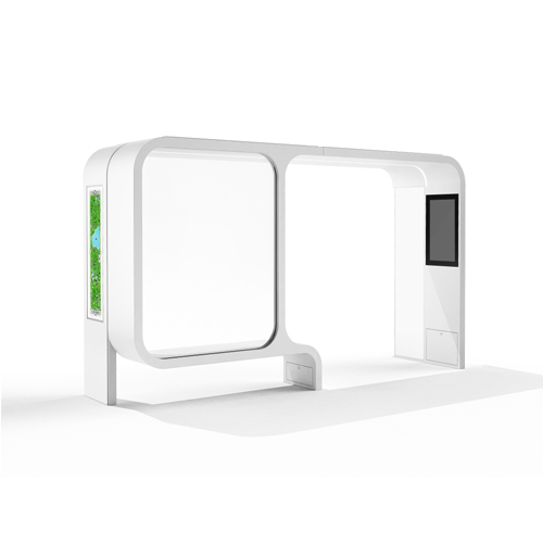 CAD Drawings EnGoPlanet  EnGo Smart Solar Bus Shelter White
