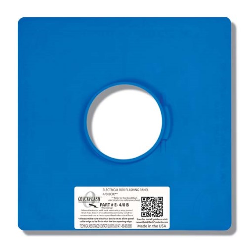 CAD Drawings Quickflash Weatherproofing Products, Inc. E-4/0 B ELECTRICAL 4/0 BOX FLASHING PANEL