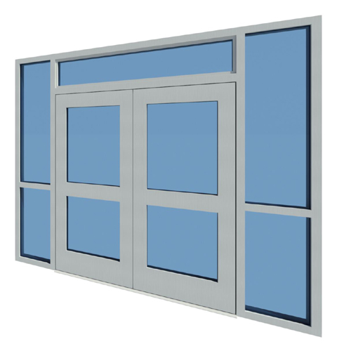 CAD Drawings BIM Models U.S. Bullet Proofing Anodized Doors