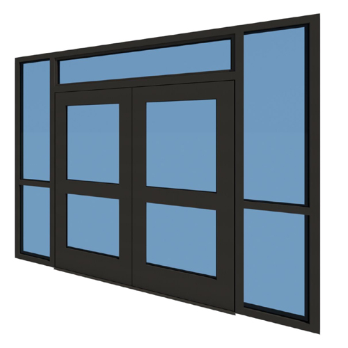 CAD Drawings BIM Models U.S. Bullet Proofing Bronze Doors
