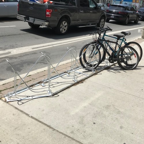 CAD Drawings Classic Displays Angular Bike Rack