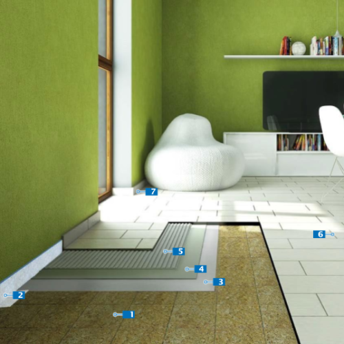 CAD Drawings BIM Models Polysols Laying on Ceramic Coverings