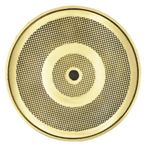 View 10" Round Skimmer – Large Dimple (Brass and Aluminum)