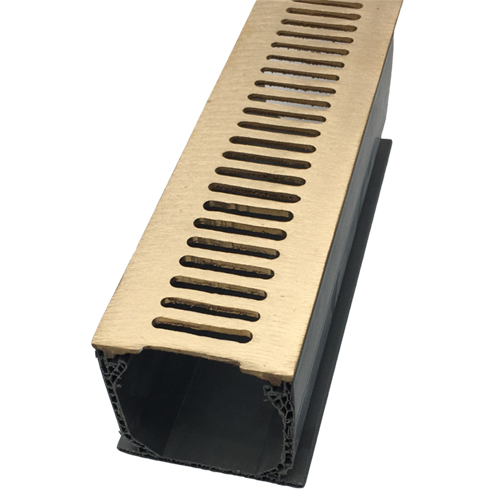 CAD Drawings A&B Aluminum and Brass Foundry Channel Drain – Prefab Sides not Shown – PL1018