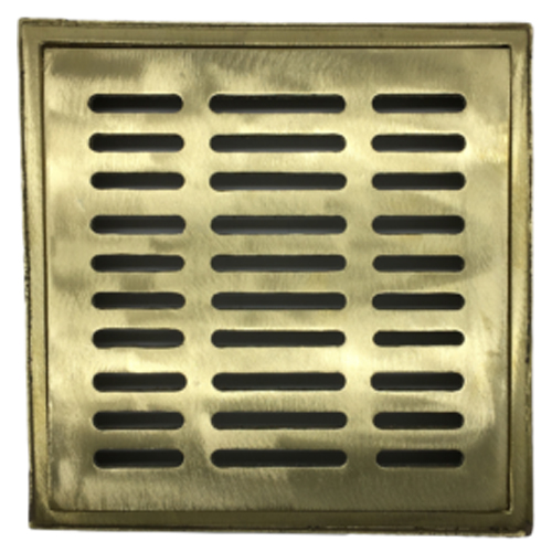 CAD Drawings A&B Aluminum and Brass Foundry 12" Square Deck Drain Set (Thickness of Grate 3/8") – PL1007