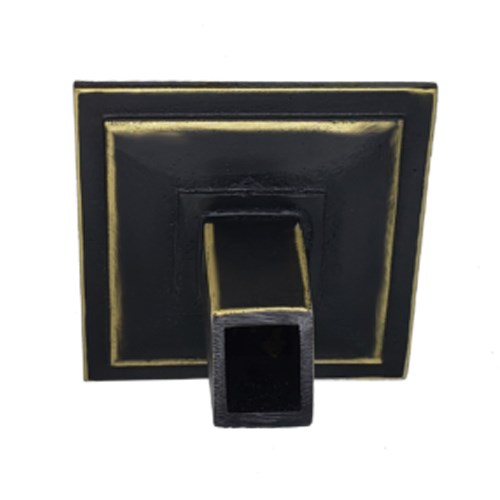 View 6" Square Backplate with Square Spout (Cast as 1 Piece), 1" ID 