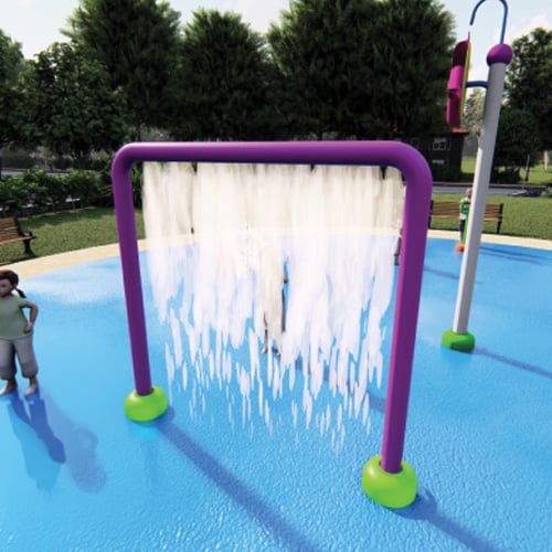 CAD Drawings BIM Models AquaWorx Interactive Water Features: Aqua Fall