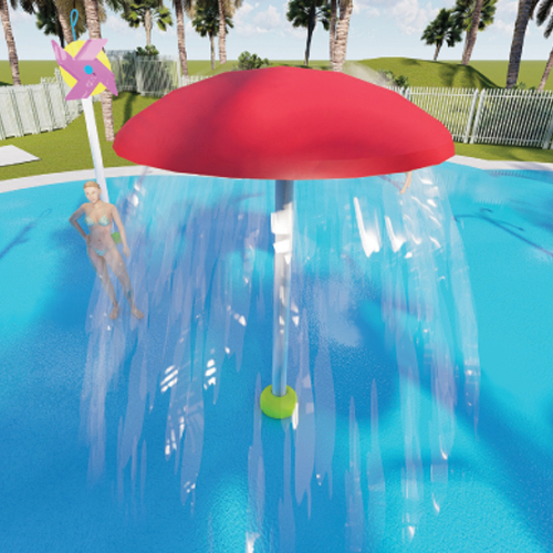 CAD Drawings BIM Models AquaWorx Interactive Water Features: Aqua Shroom 7