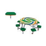 View Mobile Stool Tables - Round: MSR