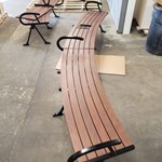 View IPE Curved Bench