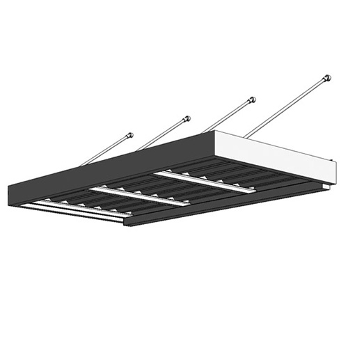 CAD Drawings BIM Models Mapes Industries, Inc. Lumishade Roll Formed Aluminum Canopies