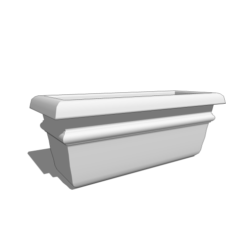 CAD Drawings BIM Models The Chandler Company Rectangle Planters
