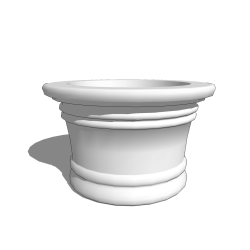 CAD Drawings BIM Models The Chandler Company Round Planters