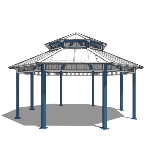 CAD Drawings BIM Models ICON Shelter Systems Inc. Octagon Shelters