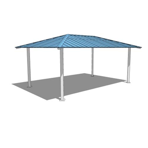 CAD Drawings BIM Models ICON Shelter Systems Inc. Rectangle Gabled Shelters