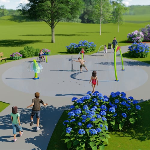 CAD Drawings Aquatix by Landscape Structures AquaSmart™ Package A