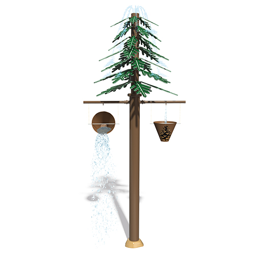 CAD Drawings Aquatix by Landscape Structures Tall Pine Bucket Shower