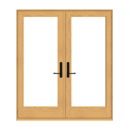 CAD Drawings BIM Models Andersen Windows & Doors 400 Series: Frenchwood Hinged Patio Doors