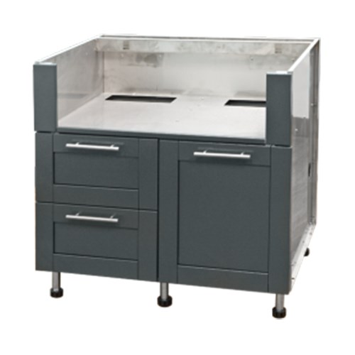 View Drawer-Door Grill Cabinets