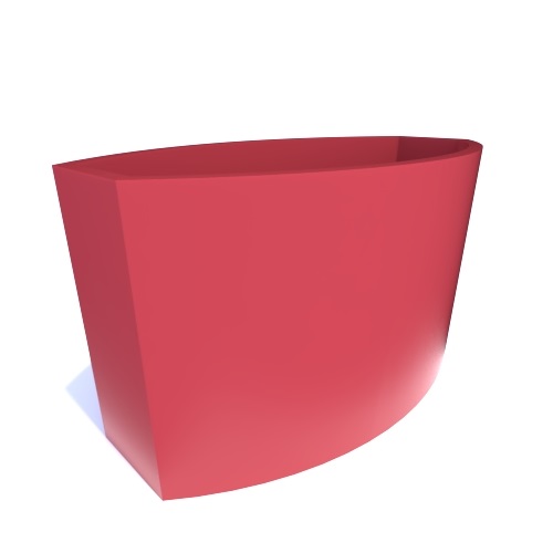 CAD Drawings BIM Models Riverside Plastics, Inc. Oval Planter